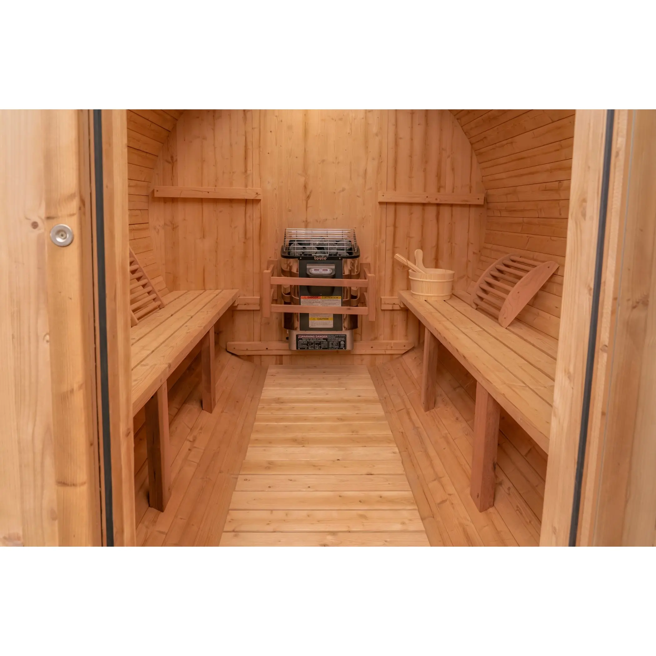 6 FT Classic Thermowood Barrel Sauna - 4-6 Person - Image 12