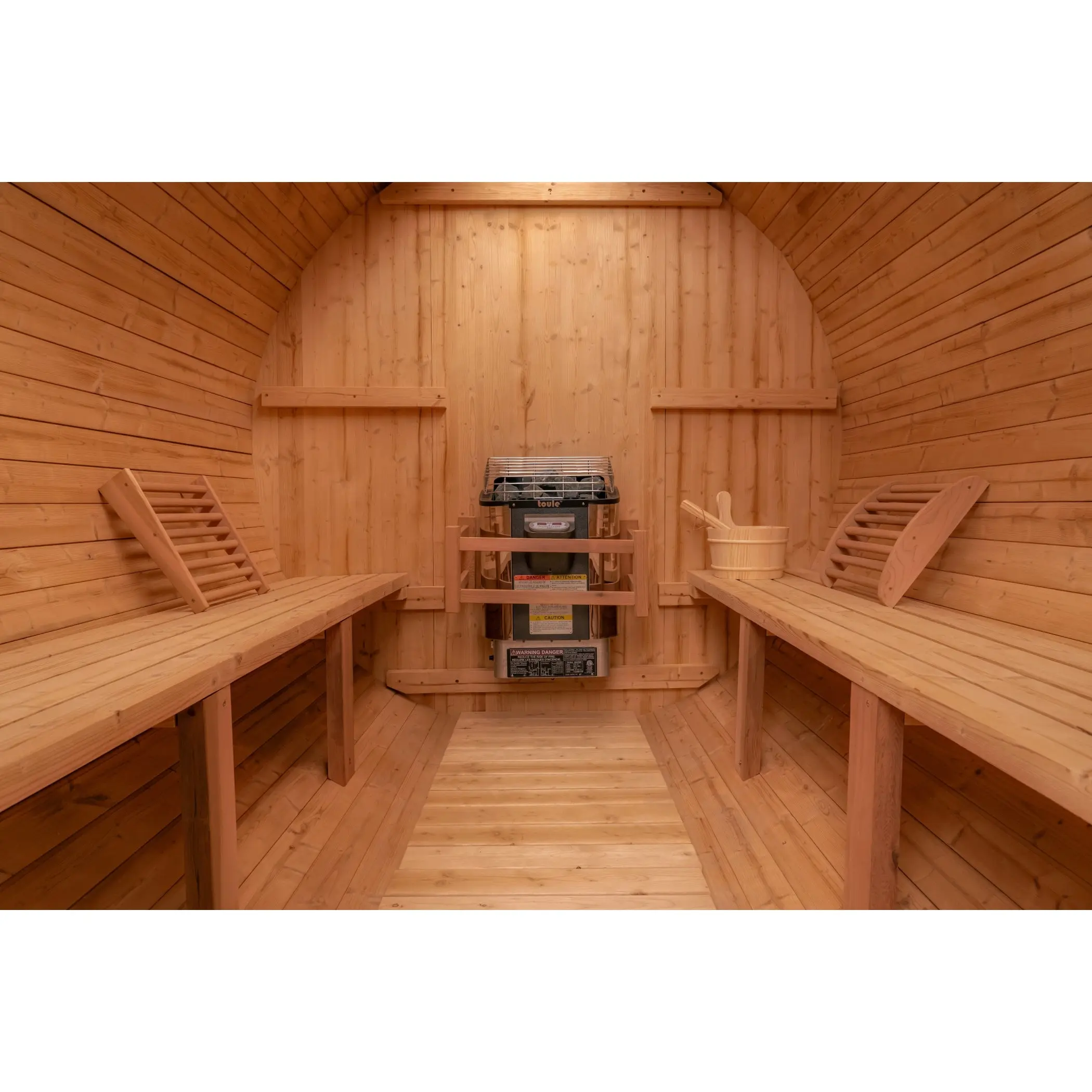 6 FT Classic Thermowood Barrel Sauna - 4-6 Person - Image 3