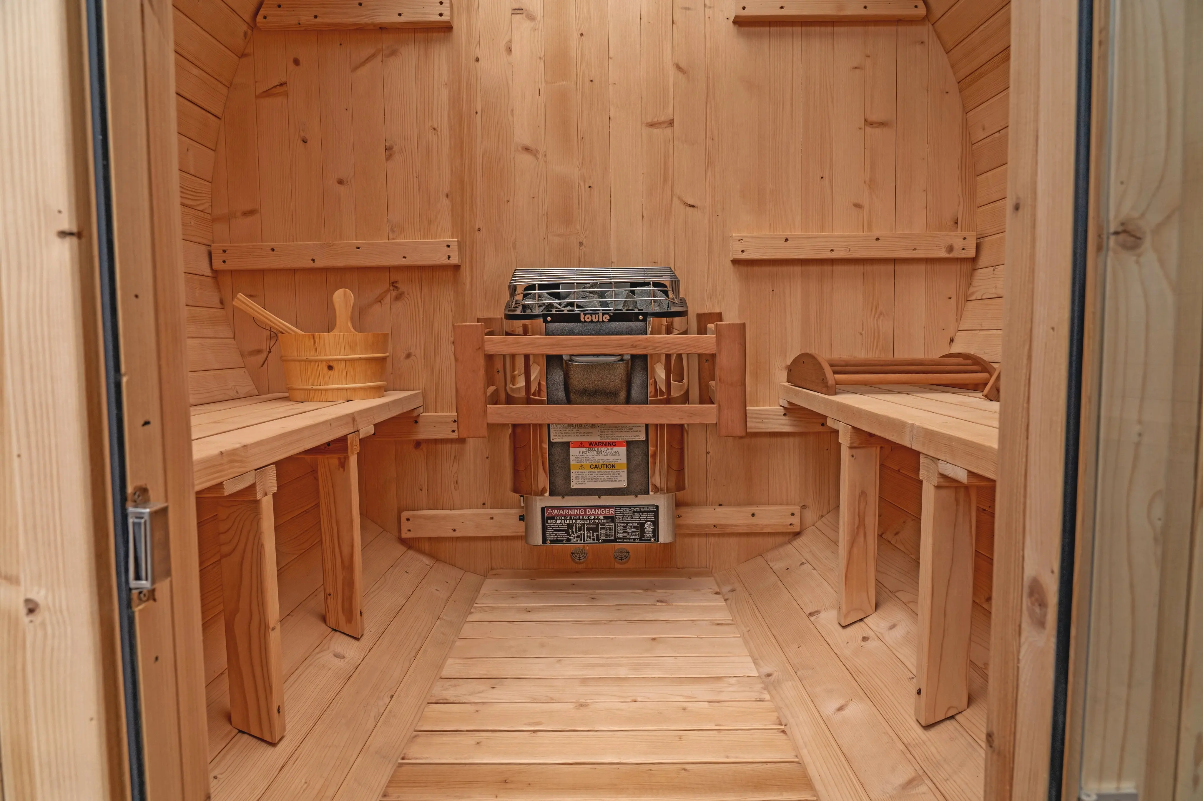 6 FT Classic Thermowood Barrel Sauna - 4-6 Person - Image 33