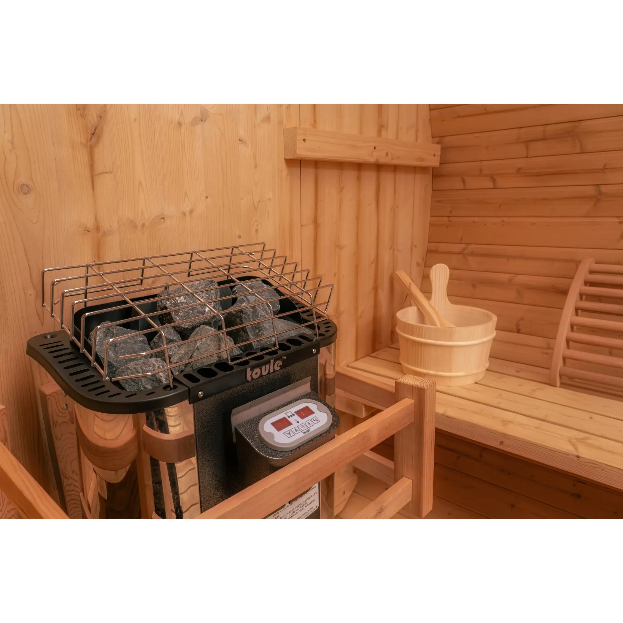 6 FT Classic Thermowood Barrel Sauna - 4-6 Person - Image 5