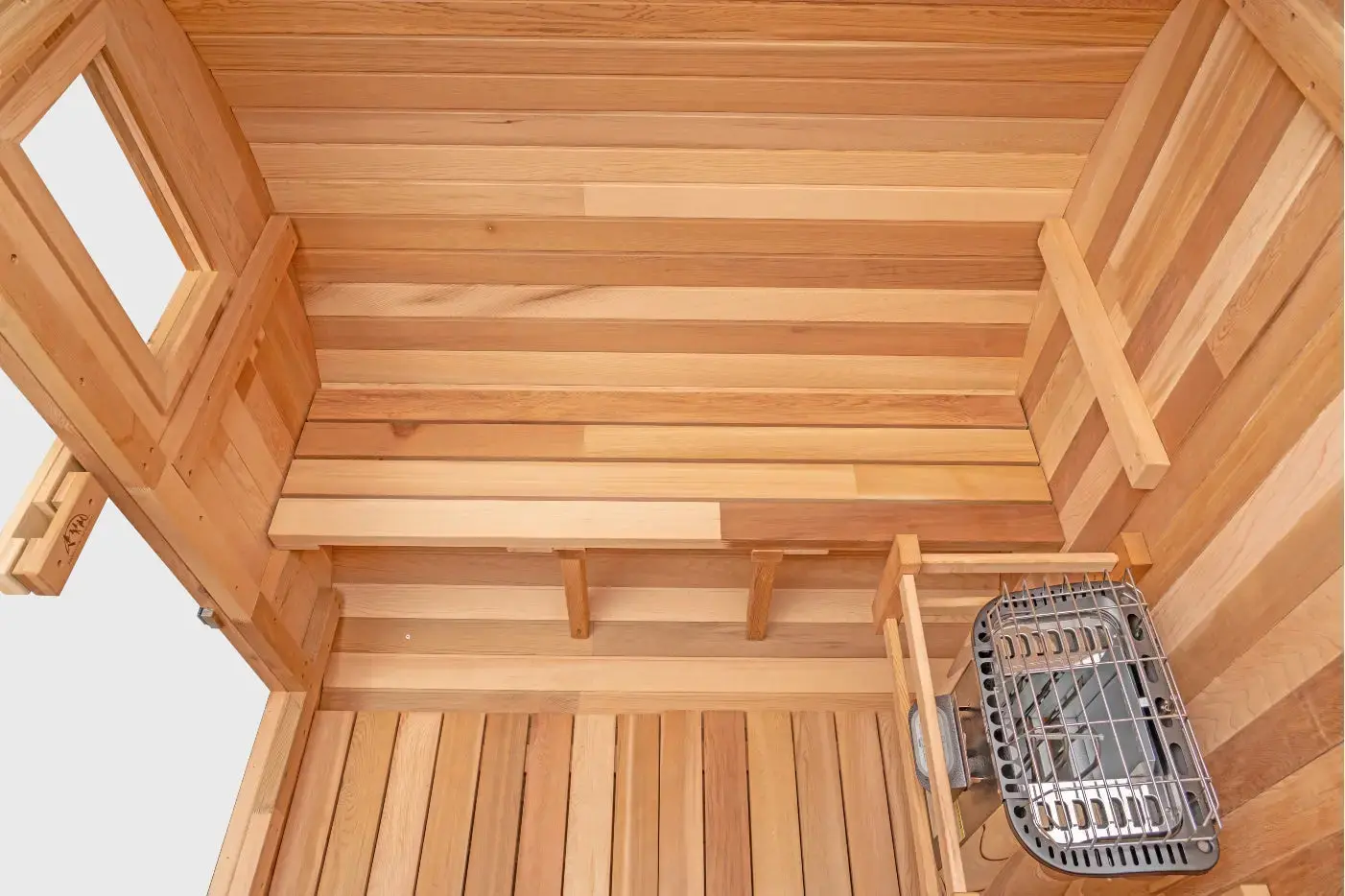 6 FT Classic Red Cedar Barrel Sauna - 4-6 Person - Image 11