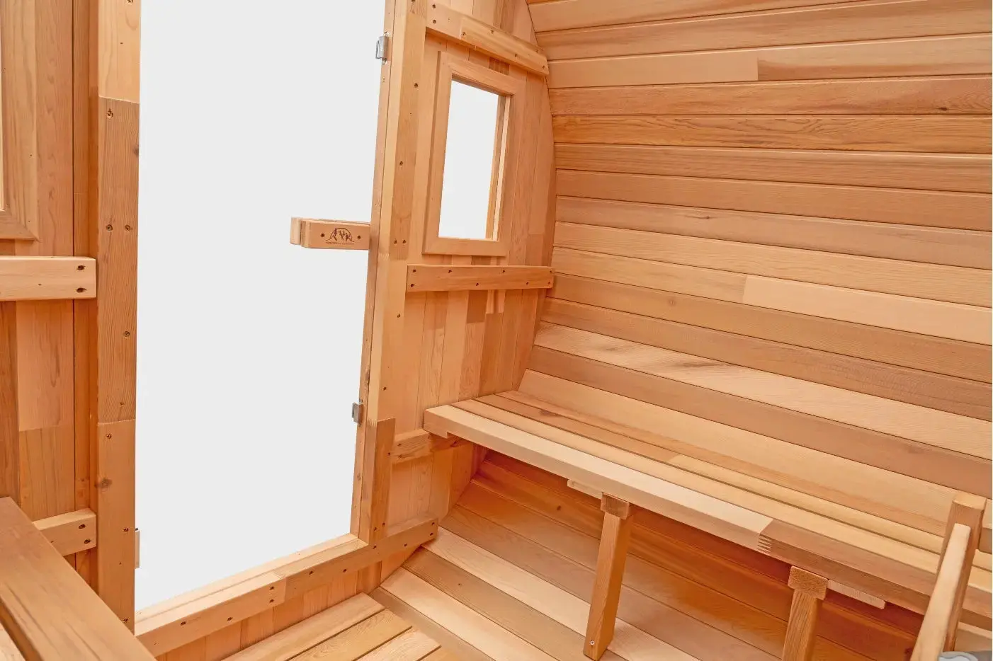 6 FT Classic Red Cedar Barrel Sauna - 4-6 Person - Image 10