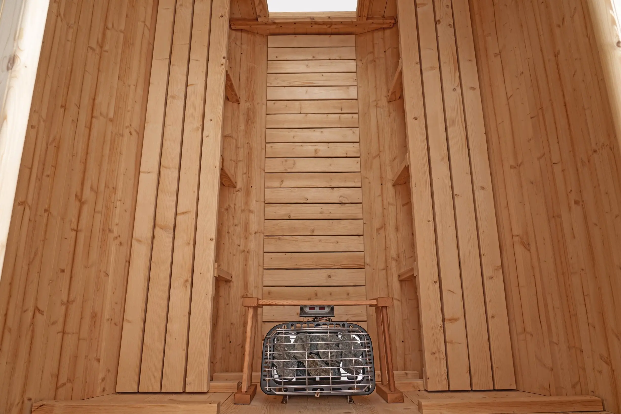 8 FT Classic Thermowood Barrel Sauna - 6-8 Person - Image 11