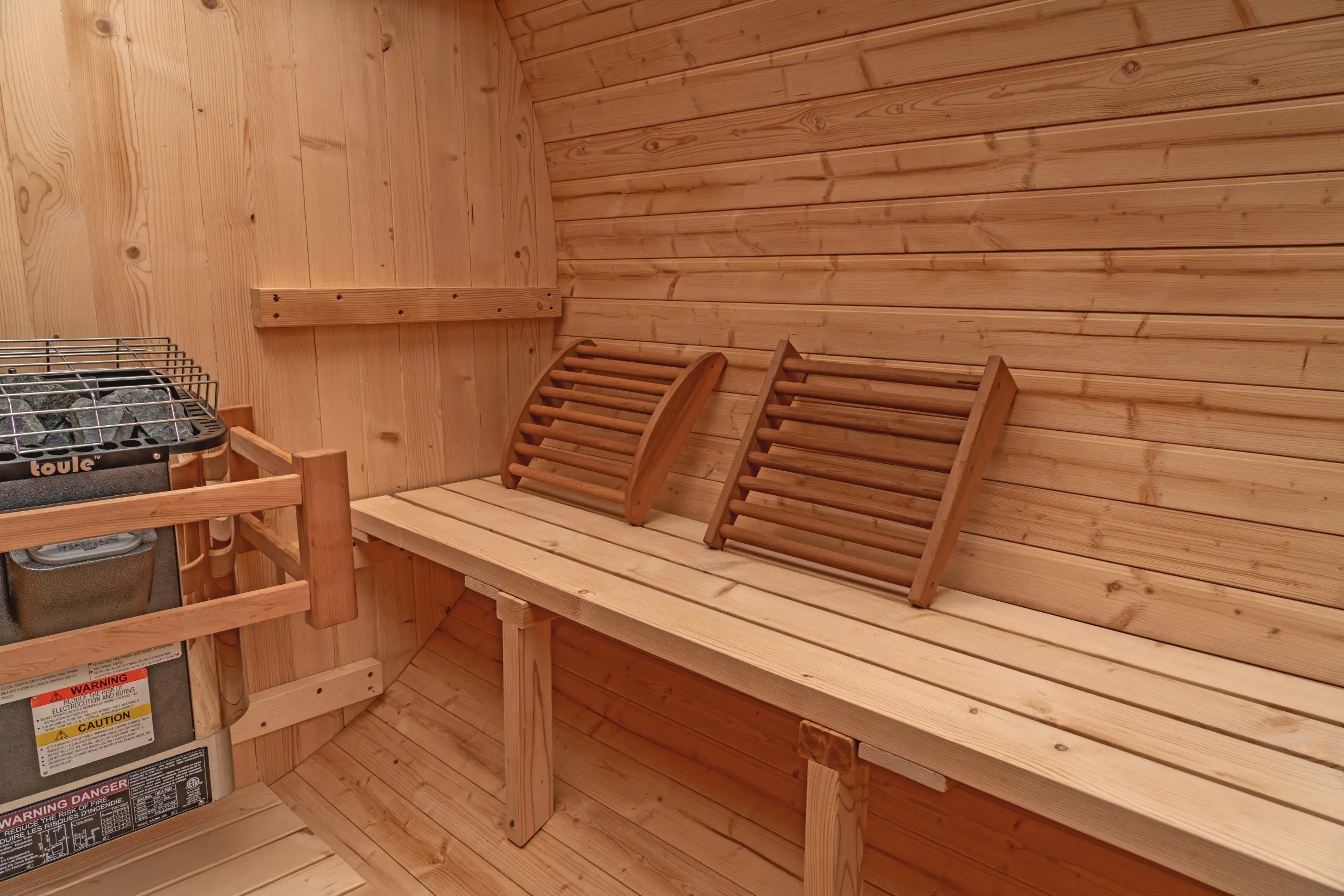 8 FT Classic Thermowood Barrel Sauna - 6-8 Person - Image 15