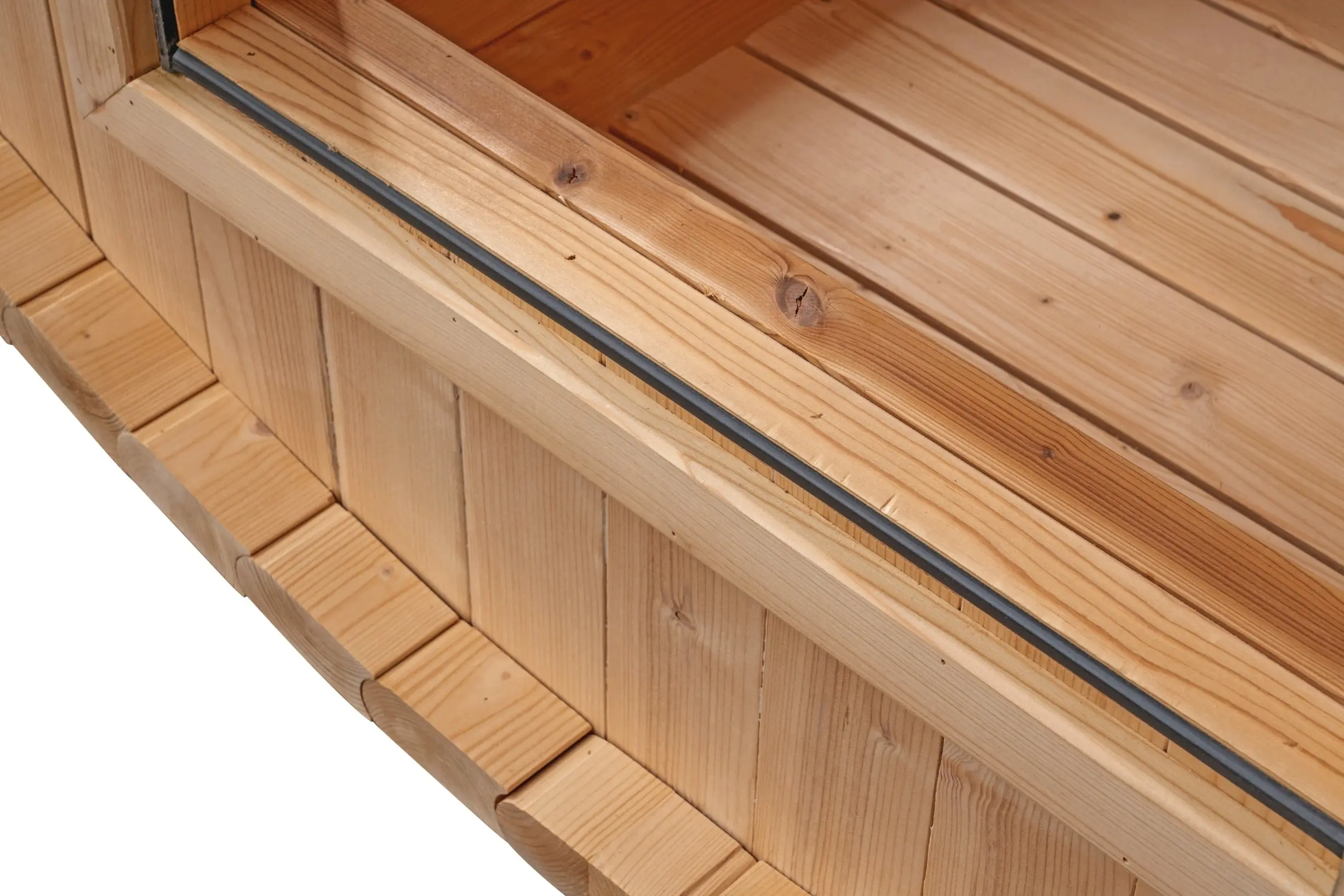 8 FT Classic Thermowood Barrel Sauna - 6-8 Person - Image 5